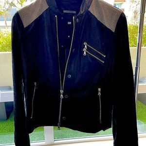 John Varvatos NWT  motorcycle jacket with chain